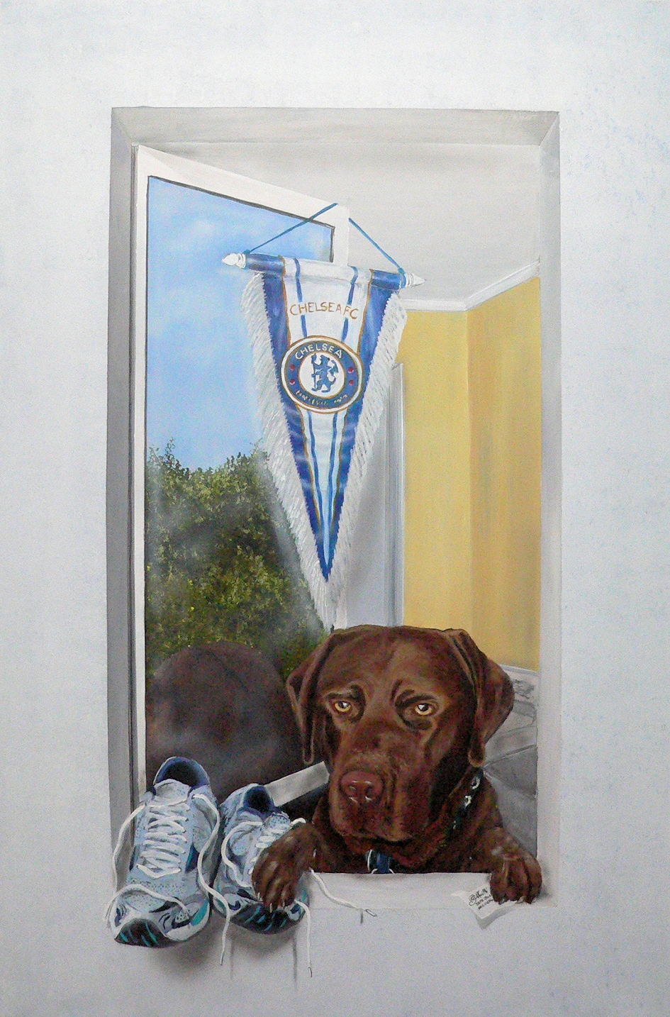 Allison dog 2 mural