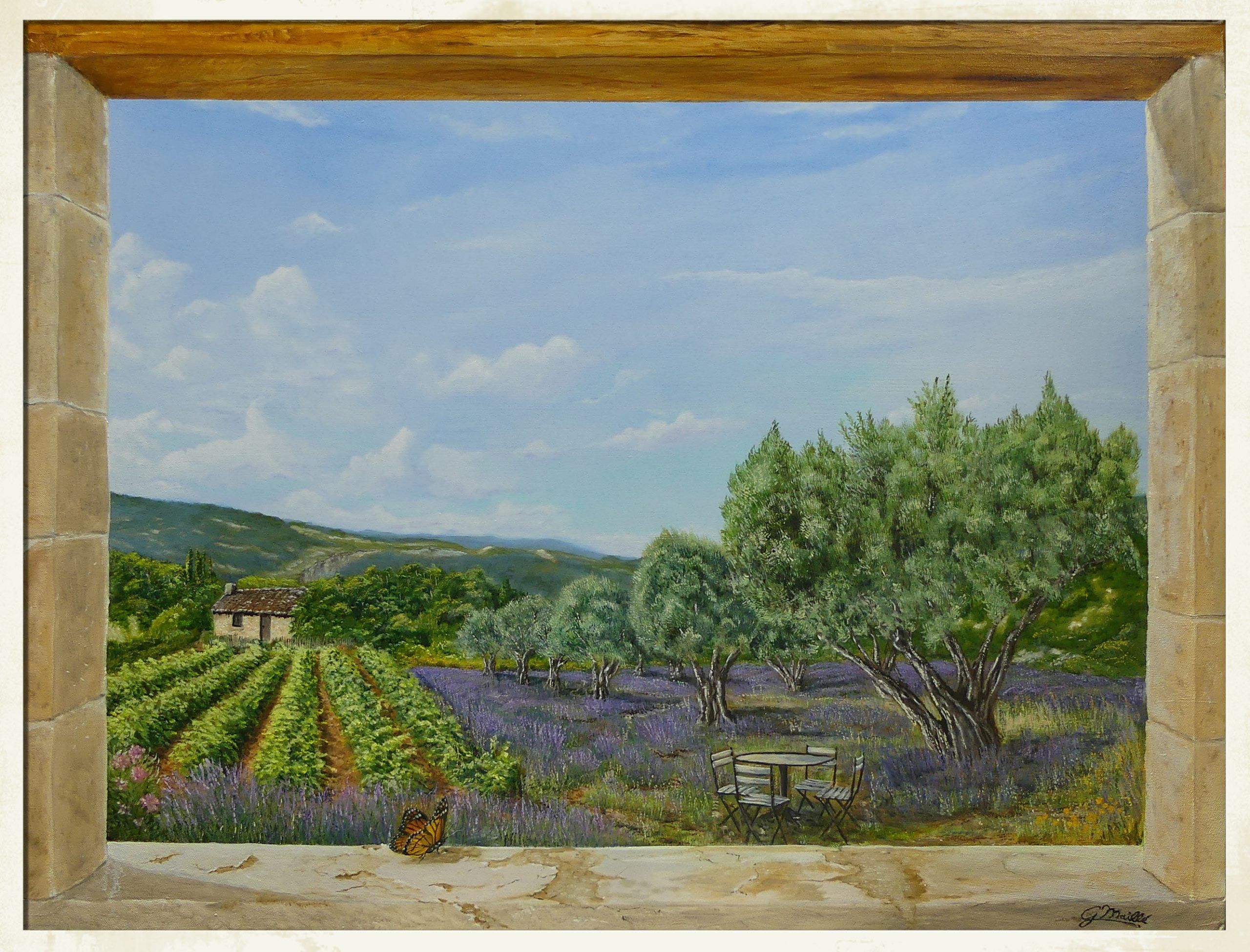 Provence-garden-Framed-scaled
