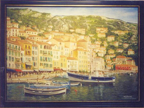 VilleFranche sur mer - Oil on Canvas