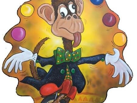 Clown juggling