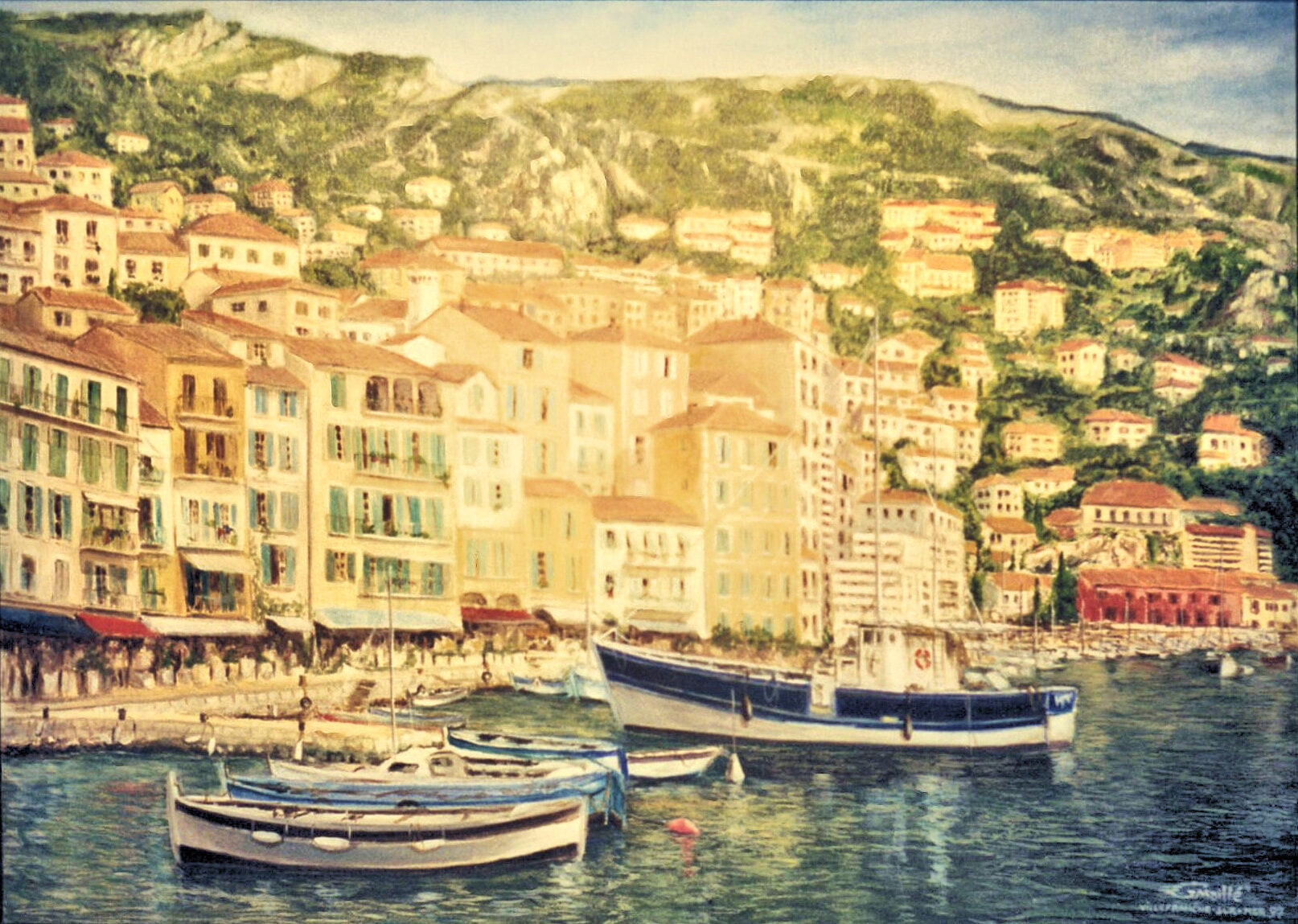 Villefranche sur Mer Oil on Canvas133
